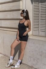 Solena Black Playsuit - Image 4