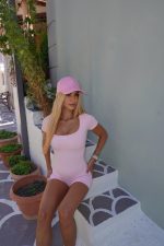 Glow Up Baby Pink Playsuit - Image 8