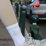 White/blue Socks 2 pcs