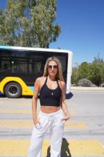 LA Ribbed Black Top - Image 4