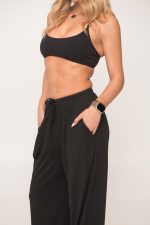 Soft Baggy Oversized Black Pants - Image 2