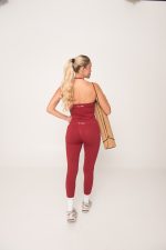 SeamPower Seamless Cherry Red Legging - Image 3