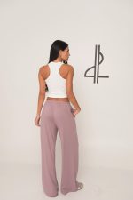 Soft Baggy Oversized Dusty Mauve Pants - Image 3