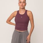 Ribbed Go-To Mauve Top
