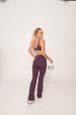 Flame Mauve Flared Legging - Image 2