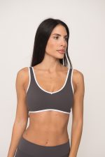 Flame Dark Grey Bra
