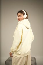 Halo Zip Hoodie Jacket Butter Yellow - Image 2