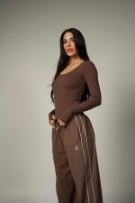Side Line Mocha joggers