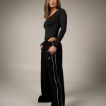 Side Line Black Joggers