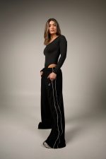 Side Line Black Joggers