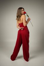 Side Line Burgundy Joggers - Image 2