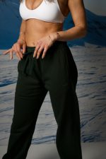 Smooth Teal Green Joggers - Image 2