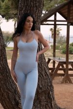 Snapsuit Baby Blue Jumpsuit - Image 7