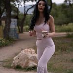 Luna Baby Pink Flared Legging