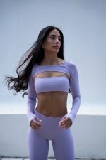 Hailey Lilac Bra & Sleeve
