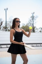 Elite Black Tennis Dress - Image 3