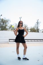 Elite Black Tennis Dress - Image 5