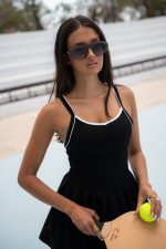 Elite Black Tennis Dress - Image 6