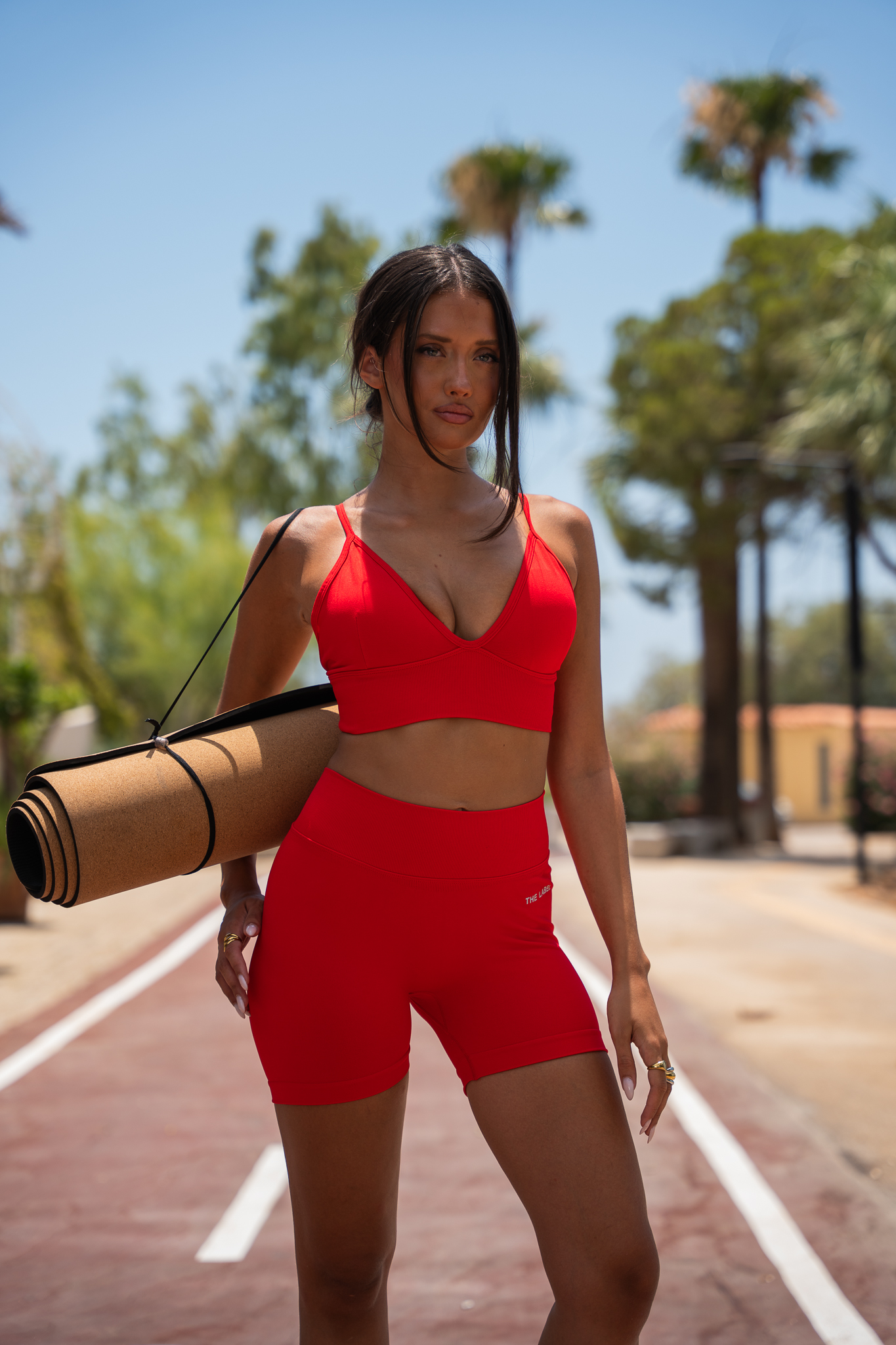 IMG_6217 Malibu Red Shorts - Image 1