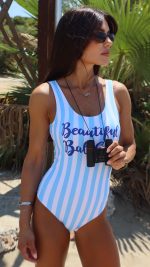 Bali Girl White-Blue One Piece - Image 5