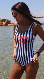 Bali Girl White-Black One Piece - Image 4