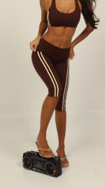 Milan Brown Capri Legging - Image 3