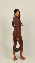 Core Capri Brown Legging - Image 8