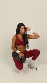 Flow Burgundy Legging - Image 4