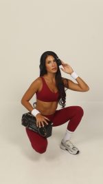 Flow Burgundy Legging - Image 2